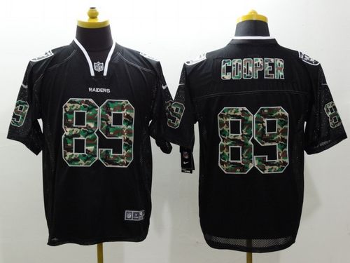 Nike Raiders #89 Amari Cooper Black Men's Stitched NFL Elite Camo Fashion Jersey - Click Image to Close